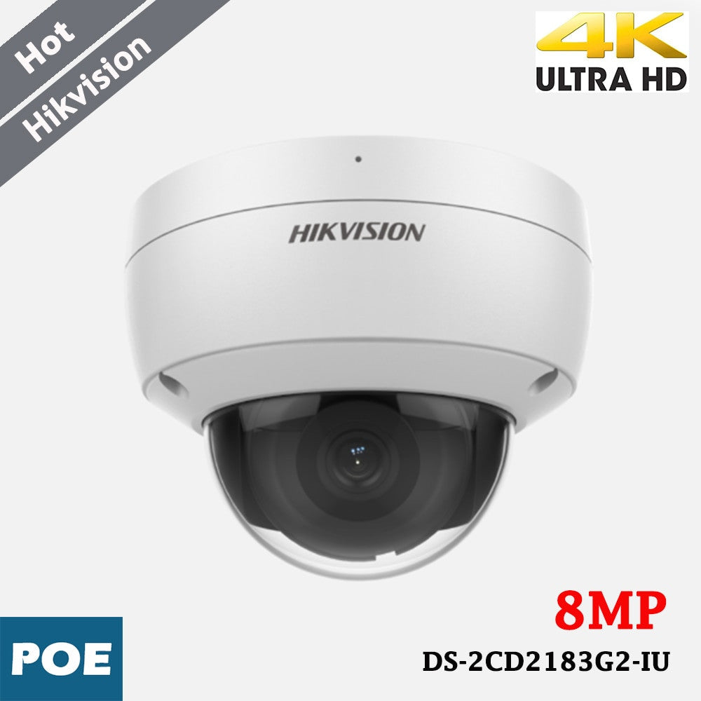 Hikvision 8MP DS-2CD2183G2-IU IP Camera 120dB WDR H.265+ Focus on Human Vehicle