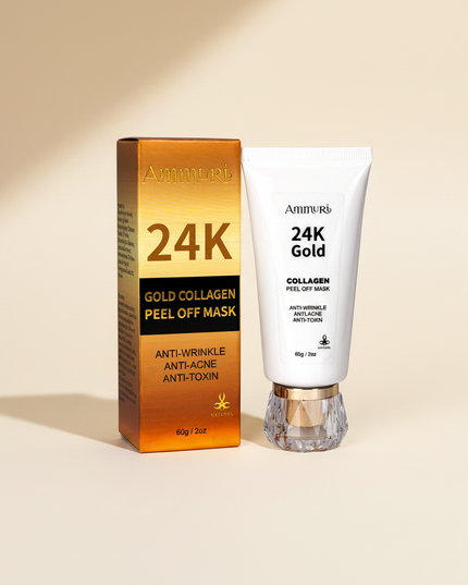24K Gold Peel-Off Face Mask for Radiance & Deep Cleansing | Ammuri