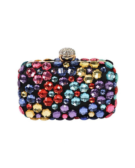 Black Crystal Clutch Bag