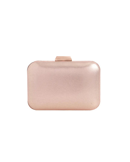 Rose Gold Diamante Clutch Bag
