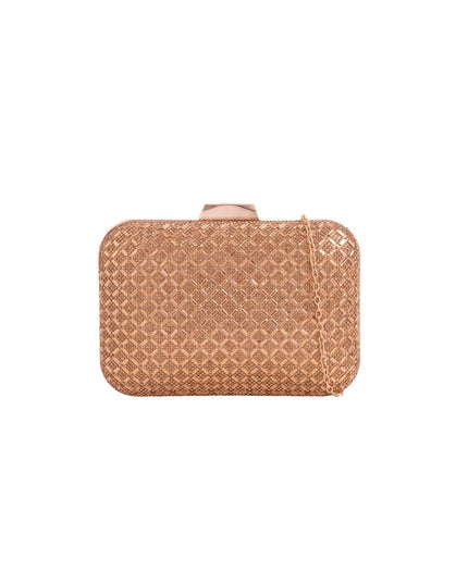 Gold Diamante Clutch Bag