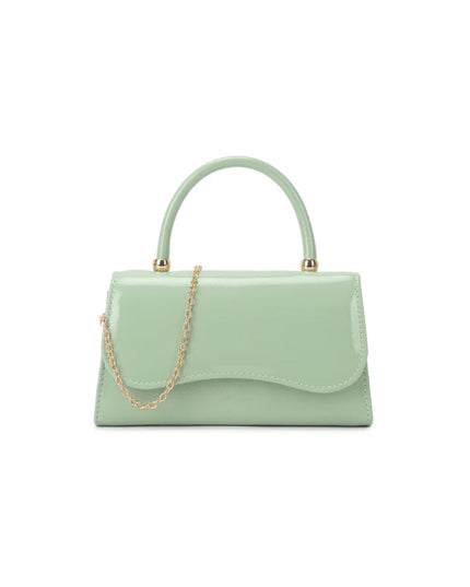 Mint Top Handle Small Handbag with Chain