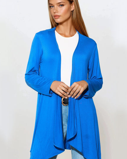 Royal Blue Waterfall Cardigan