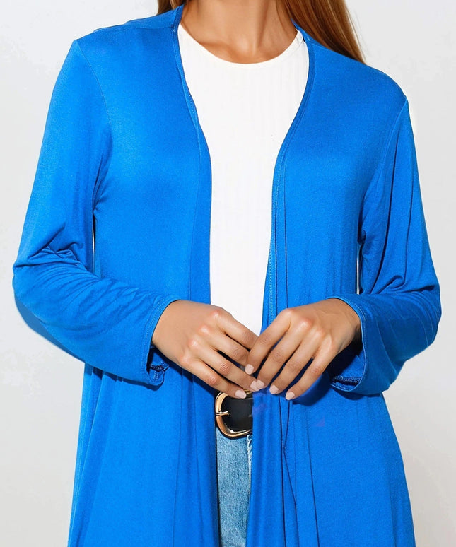 Royal Blue Waterfall Cardigan