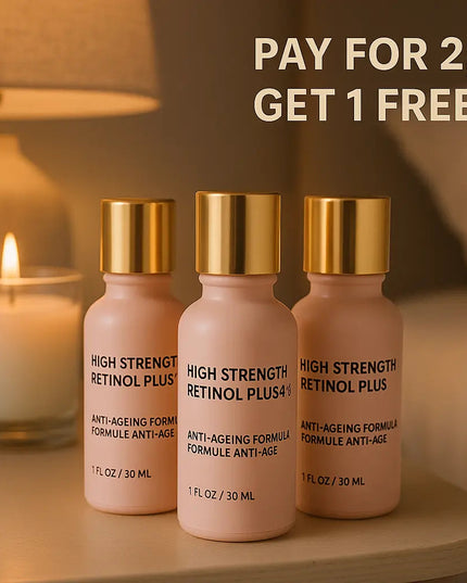 High Strength Retinol 4% Plus Serum for Wrinkles, Fine Lines & Dark Spots – 3 Pack (30ml Each) | Ammuri-1