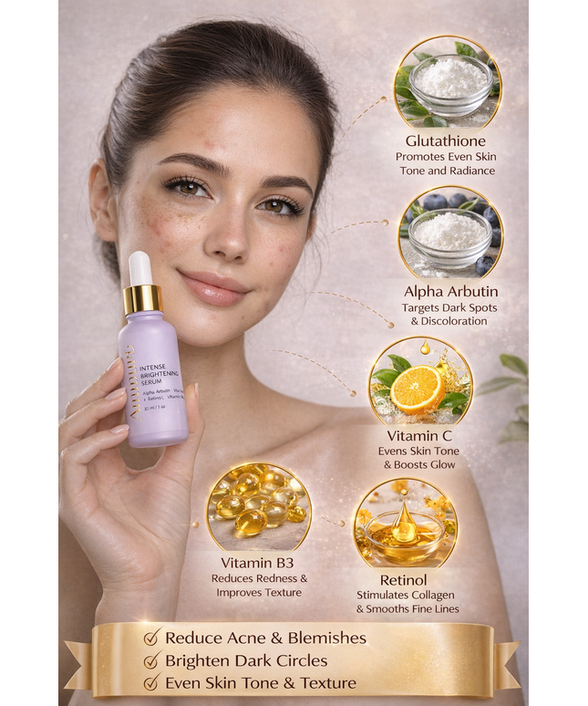 Kojic Acid & Alpha Arbutin Dark Spot Corrector Serum | Fade Hyperpigmentation | Ammuri