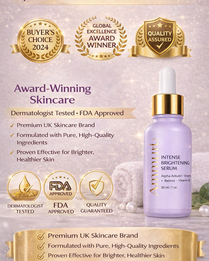 Kojic Acid & Alpha Arbutin Dark Spot Corrector Serum | Fade Hyperpigmentation | Ammuri