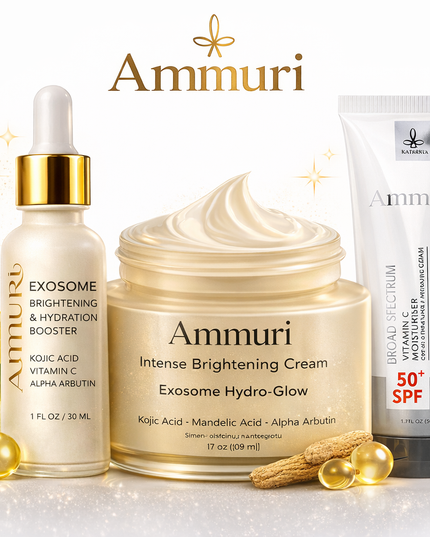Lightening Set – Kojic Acid Serum & Exosome Cream SPF 50 for Pigmentation & Dark Spots | Ammuri-1