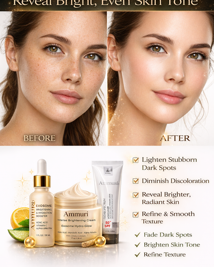 Lightening Set – Kojic Acid Serum & Exosome Cream SPF 50 for Pigmentation & Dark Spots | Ammuri-2