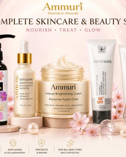 Complete Brightening Skincare & Beauty Set | Nourish, Treat & Glow | Ammuri-1