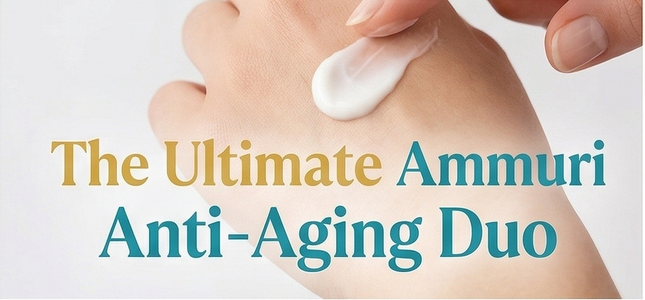 Retinol 5% Serum & SPF 50 Cream Set for Anti-Ageing Day & Night Skincare Routine | Ammuri