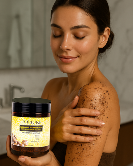 Organic Arabica Coffee Scrub Face Mask for Exfoliation & Glow | Ammuri