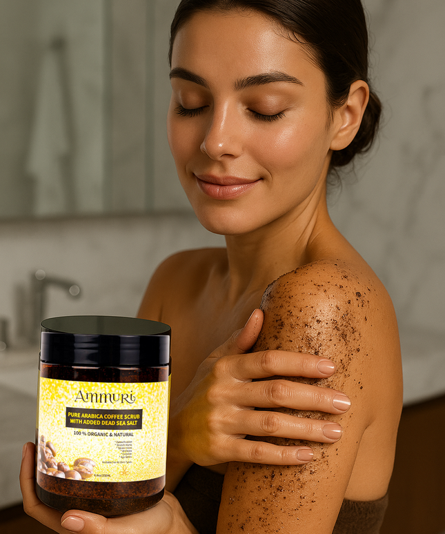 Organic Arabica Coffee Scrub Face Mask for Exfoliation & Glow | Ammuri