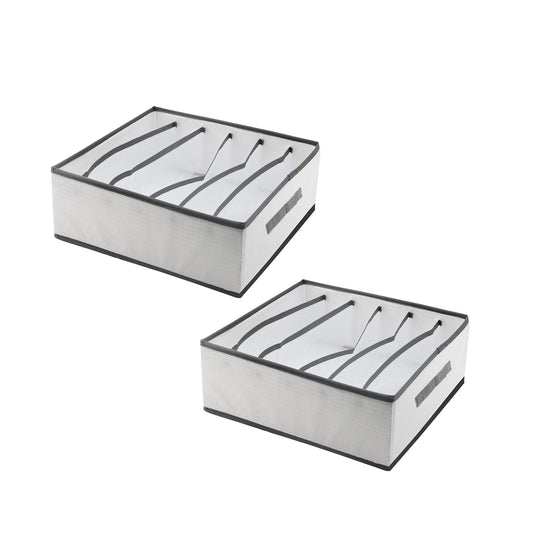 2 Foldable Storage Box Wardrobe Closet Drawer Organizer ~5329