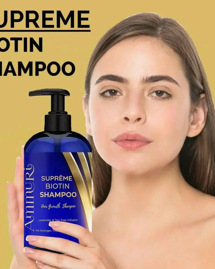 Biotin Haircare Set – Anti-Hair Loss Shampoo & Strengthening Serum for Men & Women | Ammuri
