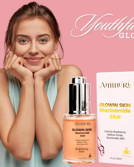 Niacinamide Brightening Face Serum for Dark Spots & Uneven Skin Tone | Ammuri