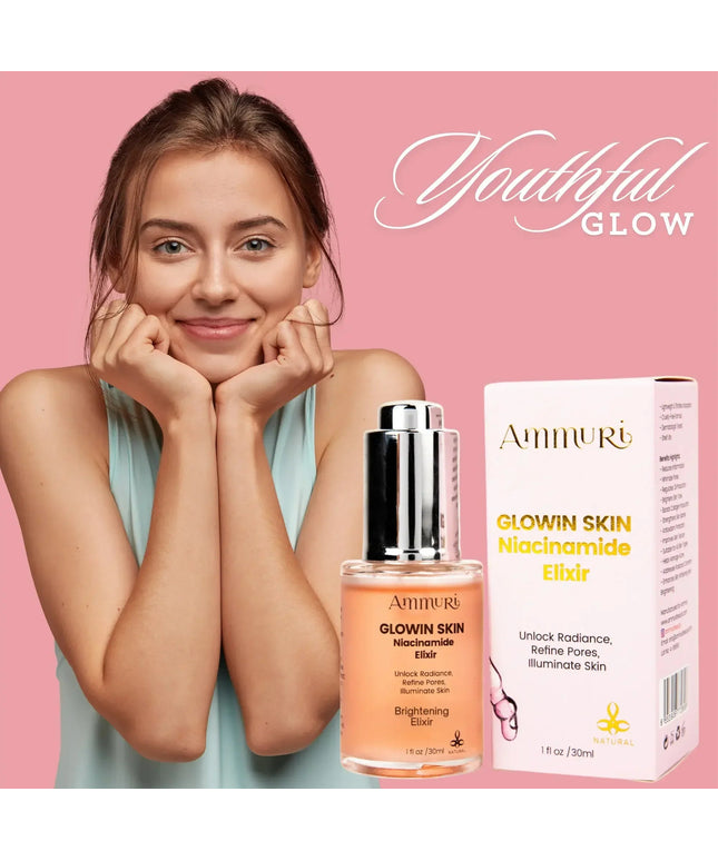 Niacinamide Brightening Face Serum for Dark Spots & Uneven Skin Tone | Ammuri