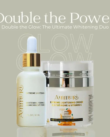 Brightening Cream & Serum Set for Radiant & Even Skin Tone | Ammuri-2