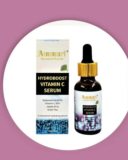 Hyaluronic Acid & Vitamin C Anti-Ageing Serum for Deep Hydration | Ammuri