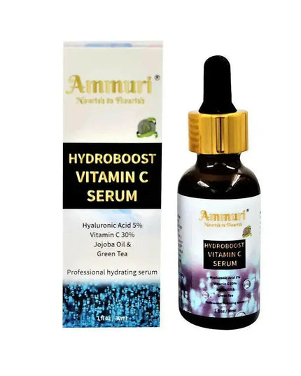 Hyaluronic Acid & Vitamin C Anti-Ageing Serum for Deep Hydration | Ammuri