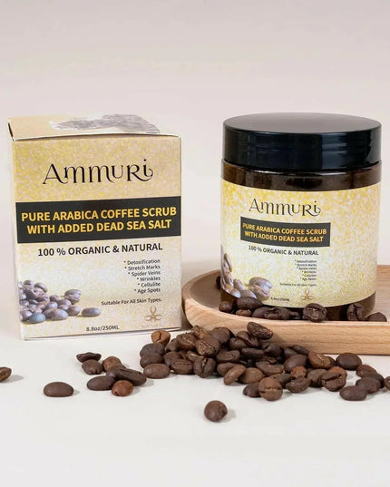 Organic Arabica Coffee Scrub Face Mask for Exfoliation & Glow | Ammuri
