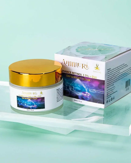 Q10 Face Cream & Retinol 2.5% Firming Day & Night Cream | Ammuri