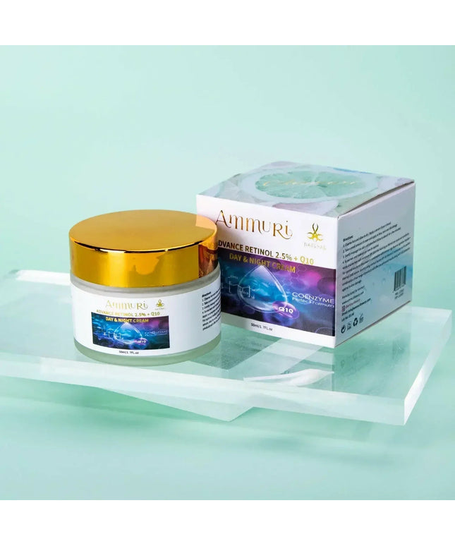 Q10 Face Cream & Retinol 2.5% Firming Day & Night Cream | Ammuri