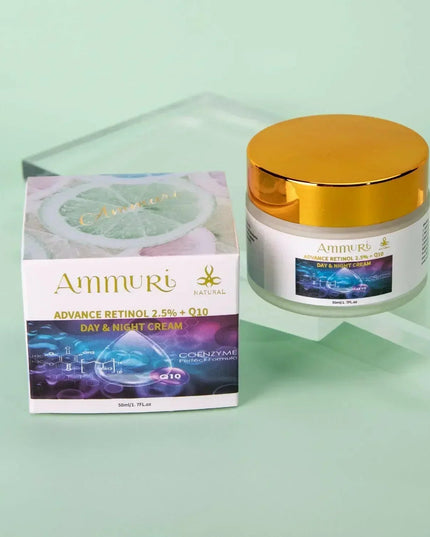 Q10 Face Cream & Retinol 2.5% Firming Day & Night Cream | Ammuri