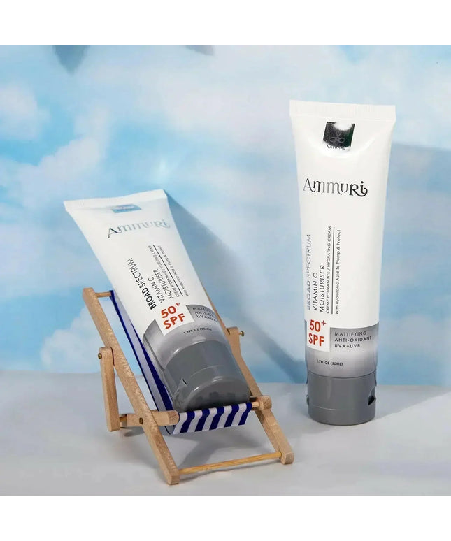 Vitamin C Day Serum SPF 50 – 7-in-1 Moisturiser for Brightening & Protection | Ammuri