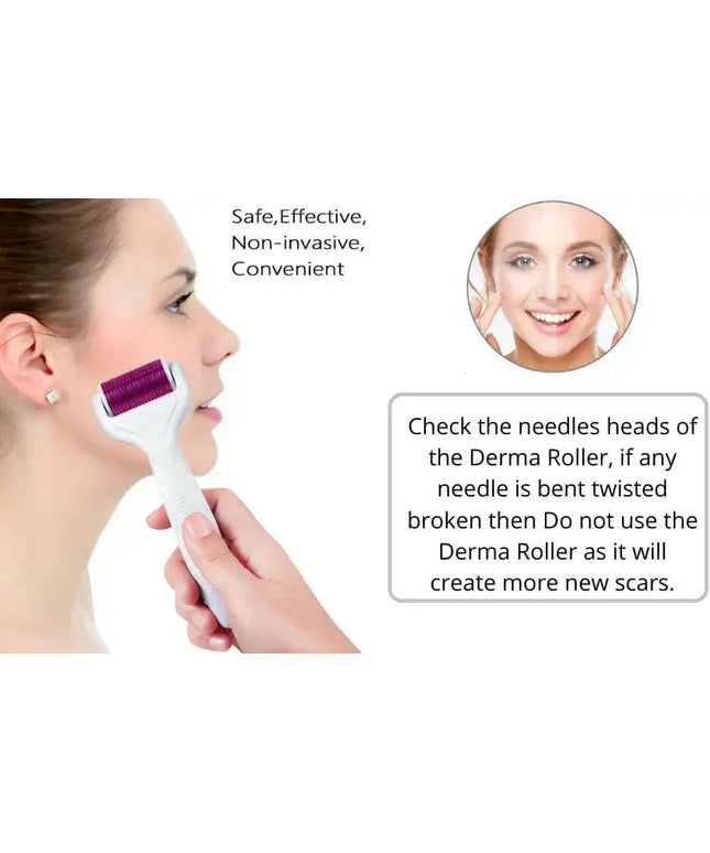 Titanium Derma Roller System for Microneedling & Skin Rejuvenation | Ammuri