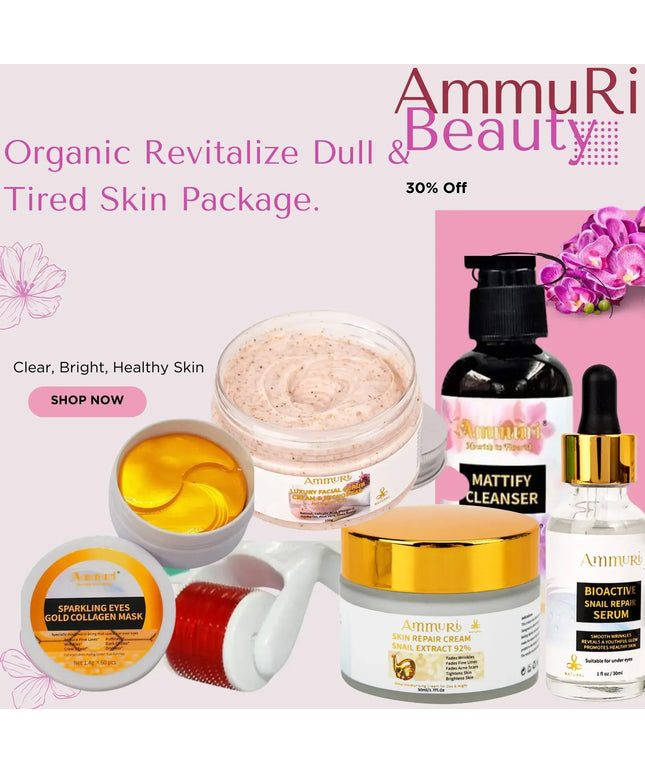 Natural Skincare Package for Dull Skin & Radiance | Ammuri