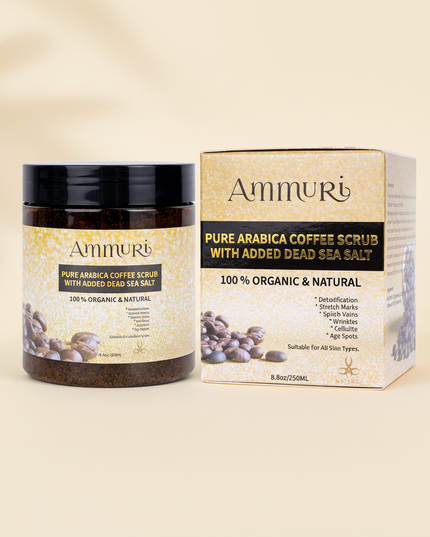 Organic Arabica Coffee Scrub Face Mask for Exfoliation & Glow | Ammuri
