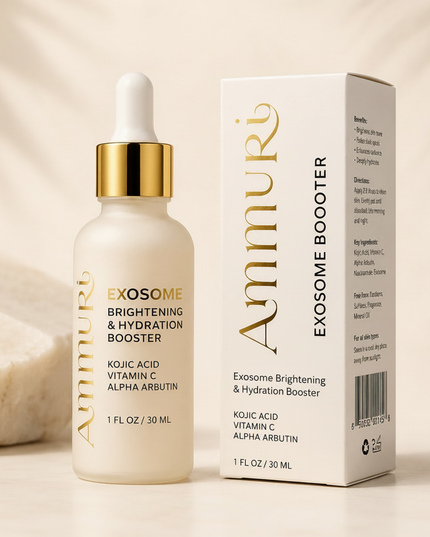 Exosome Brightening Booster Serum | Kojic Acid & Vitamin C | Ammuri Beauty