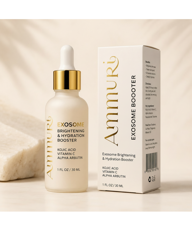 Exosome Brightening Booster Serum | Kojic Acid & Vitamin C | Ammuri Beauty