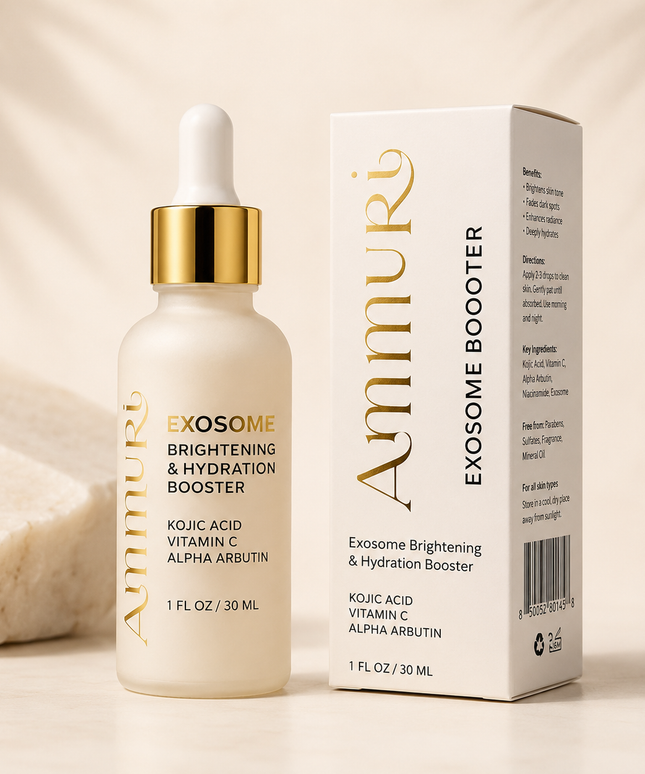 Exosome Brightening Booster Serum | Kojic Acid & Vitamin C | Ammuri Beauty
