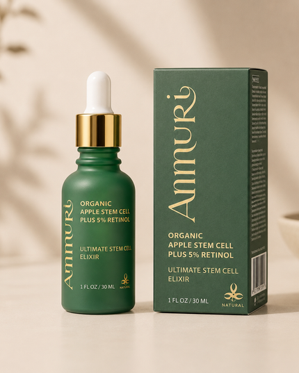 Retinol 5% Serum with Apple Stem Cell for Anti-Ageing, Acne & Dark Spots (30ml) | Ammuri