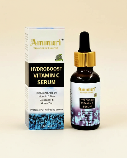 Hyaluronic Acid & Vitamin C Anti-Ageing Serum for Deep Hydration | Ammuri