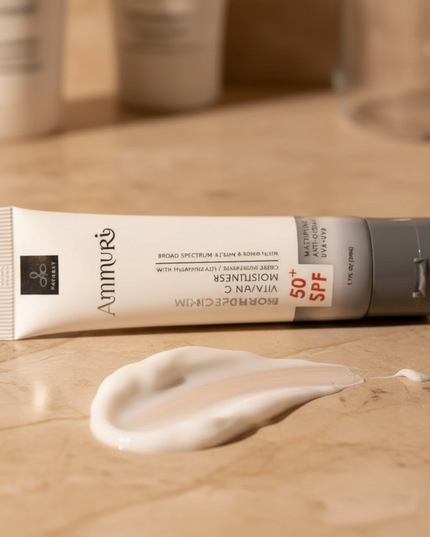 Vitamin C Day Cream SPF 50 for Brightening & Sun Protection | Ammuri
