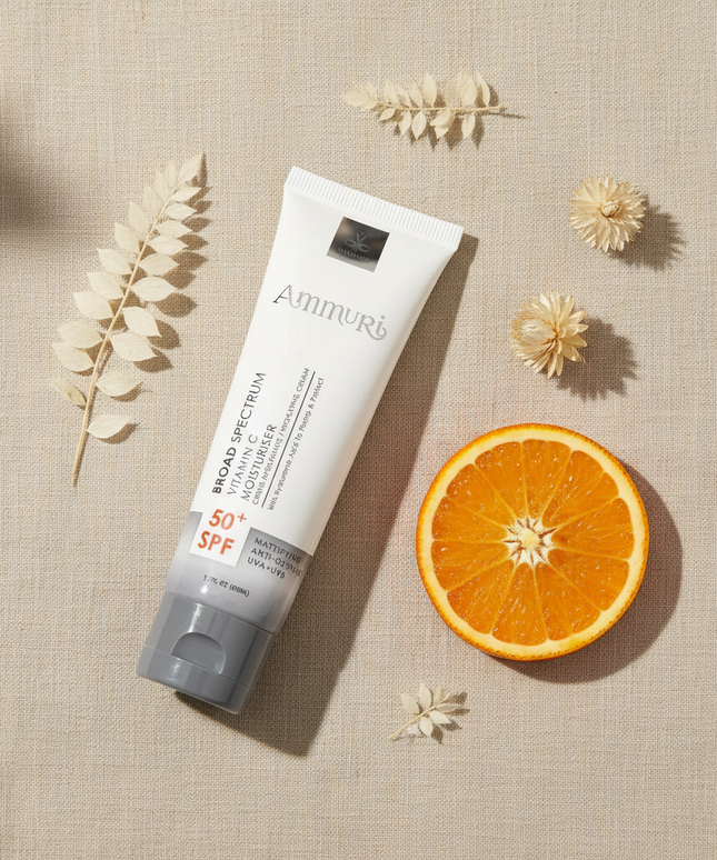 Vitamin C Day Cream SPF 50 for Brightening & Sun Protection | Ammuri