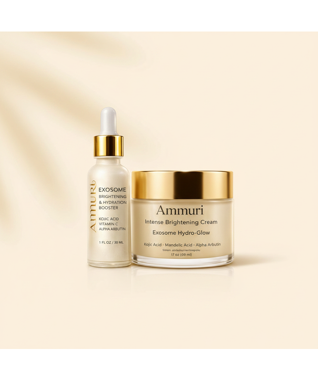 Lightening Set – Kojic Acid Serum & Exosome Cream SPF 50 for Pigmentation & Dark Spots | Ammuri-0