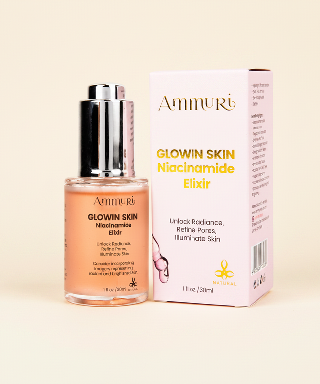 Niacinamide Brightening Face Serum for Dark Spots & Uneven Skin Tone | Ammuri