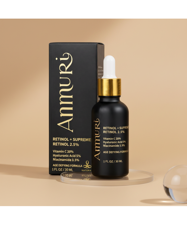 Pro-Retinol 2.5% Face Serum for Anti-Ageing & Skin Renewal | Ammuri