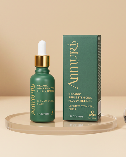 Retinol 5% Serum with Apple Stem Cell for Anti-Ageing, Acne & Dark Spots (30ml) | Ammuri