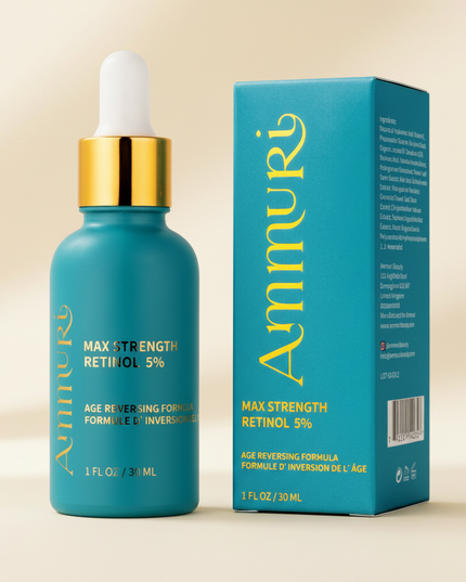 Retinol MAX 5% Anti-Ageing Serum for Youthful & Firm Skin | Ammuri