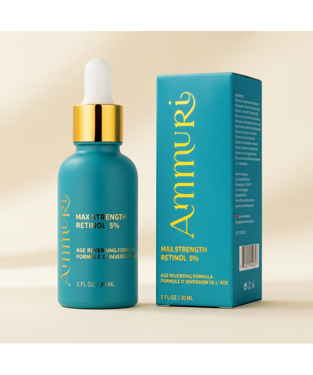 Retinol MAX 5% Anti-Ageing Serum for Youthful & Firm Skin | Ammuri