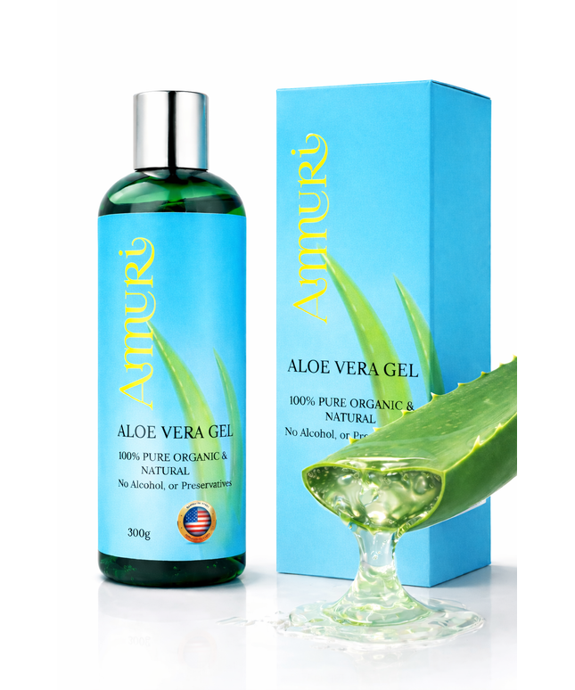 Organic Aloe Vera Gel for Natural Skin Relief & Hydration | Ammuri