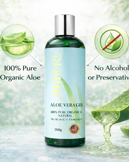 Organic Aloe Vera Gel for Natural Skin Relief & Hydration | Ammuri