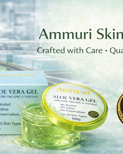Organic Aloe Vera Gel 300g | Soothing, Hydration & After-Sun | Ammuri