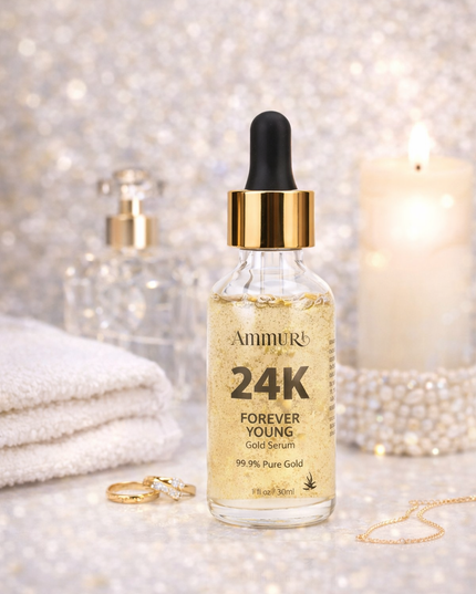 24K Gold Face Serum for Radiance & Anti-Ageing | Ammuri