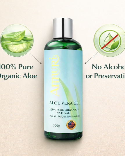 Organic Aloe Vera Gel for Natural Skin Relief & Hydration | Ammuri